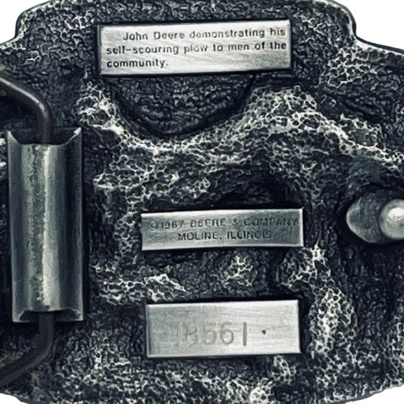 John Deere & Company Celebrating 150 Years 3D Western Belt Buckle  #18561 (5426) - Picture 4 of 4